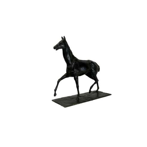 Edgar Degas (1834 – 1917), Bronze cast +« Cheval marchant au pas relevé »