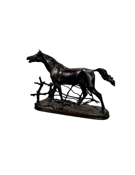 Arabian Stallion Bronze by Pierre-Jules Mène