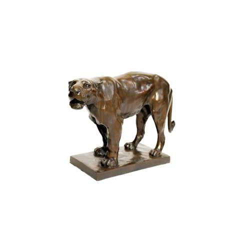 Josuë Dupon — 1864-1935+ Bronze cast, Lioness