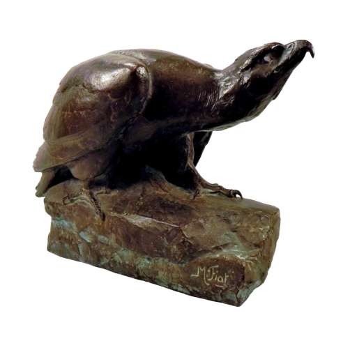 Maximilien Fiot, Bronze +Aigle Sur Un Rocher