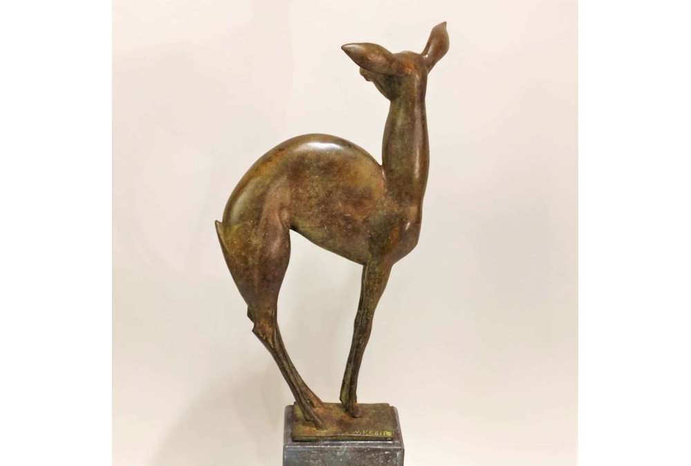 Willy Kreitz — (1903 - 1982), Bronze+ Antilope