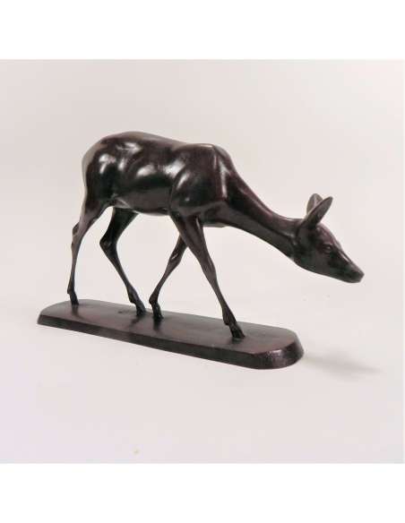 Rudolf Pauschinger (1882 -1957), Bronze+ Biche walking