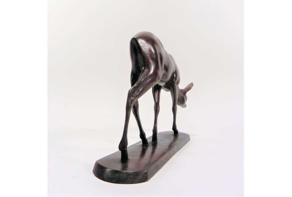 Rudolf Pauschinger (1882 -1957), Bronze+ Biche walking