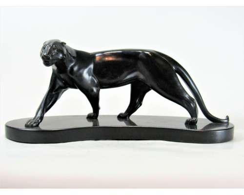 Panthère en bronze par Albert Poncin 2