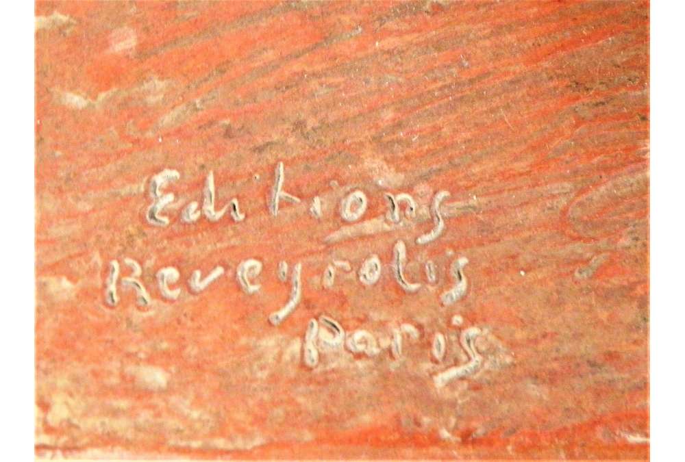 Statue de panthères en terre cuite de René Rochard