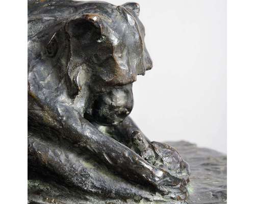 bronzen apenbeeld door Guido Rigehtti 2