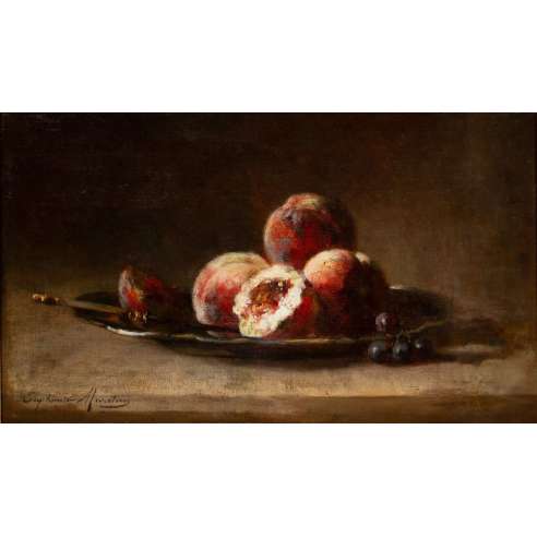 Euphémie Muraton (1840-1914), Huile sur toile Nature Morte aux Fruits