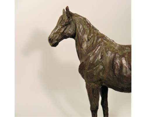 Statue cheval bronze Patrick Villas expressionniste 2