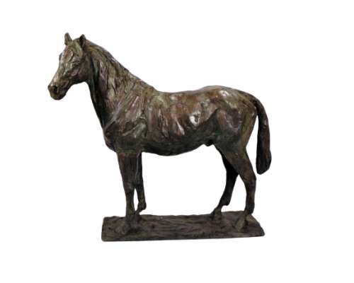 Bronzen paard Patrick Villas expressionistisch beeld