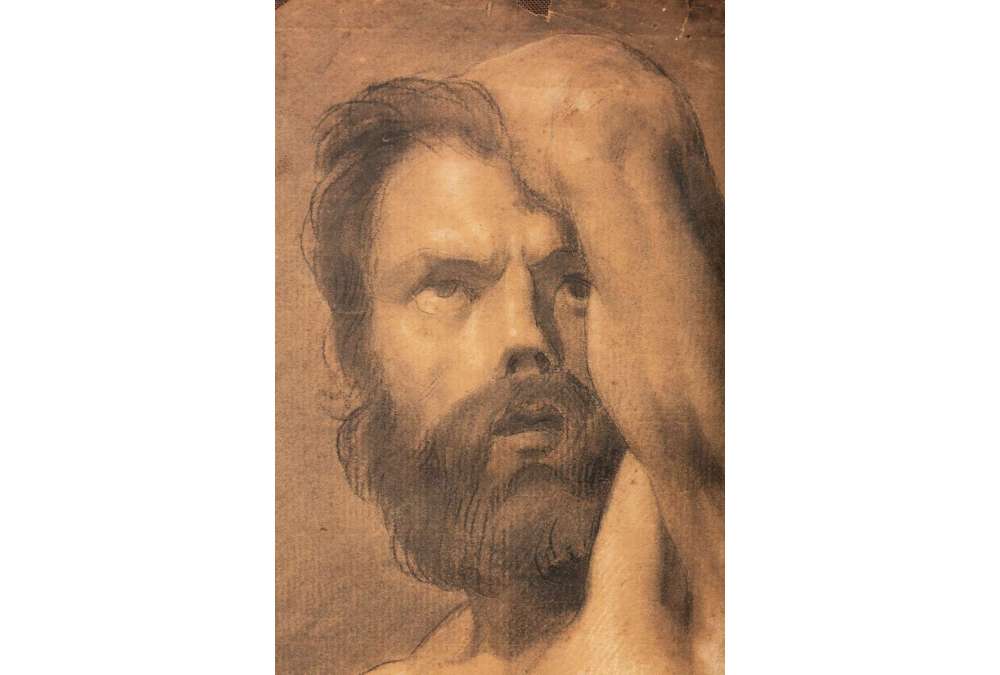 Mannelijke naakttekening - 19e-eeuwse academische kunst