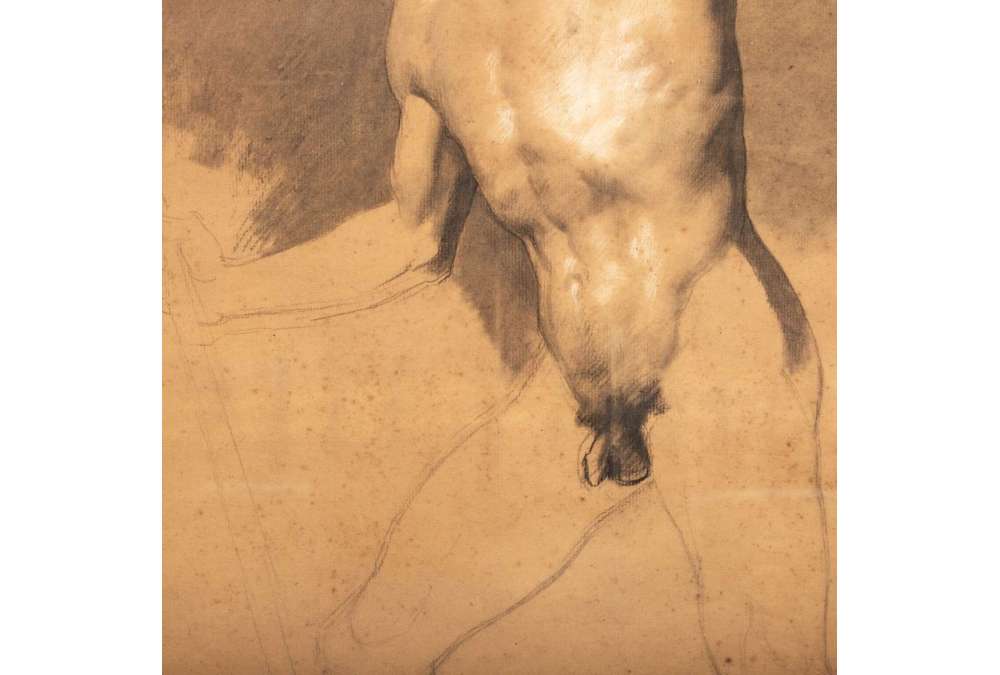 Mannelijke naakttekening - 19e-eeuwse academische kunst