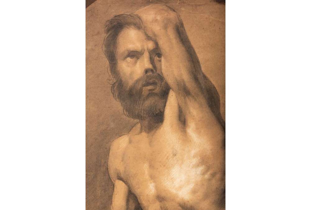 Mannelijke naakttekening - 19e-eeuwse academische kunst