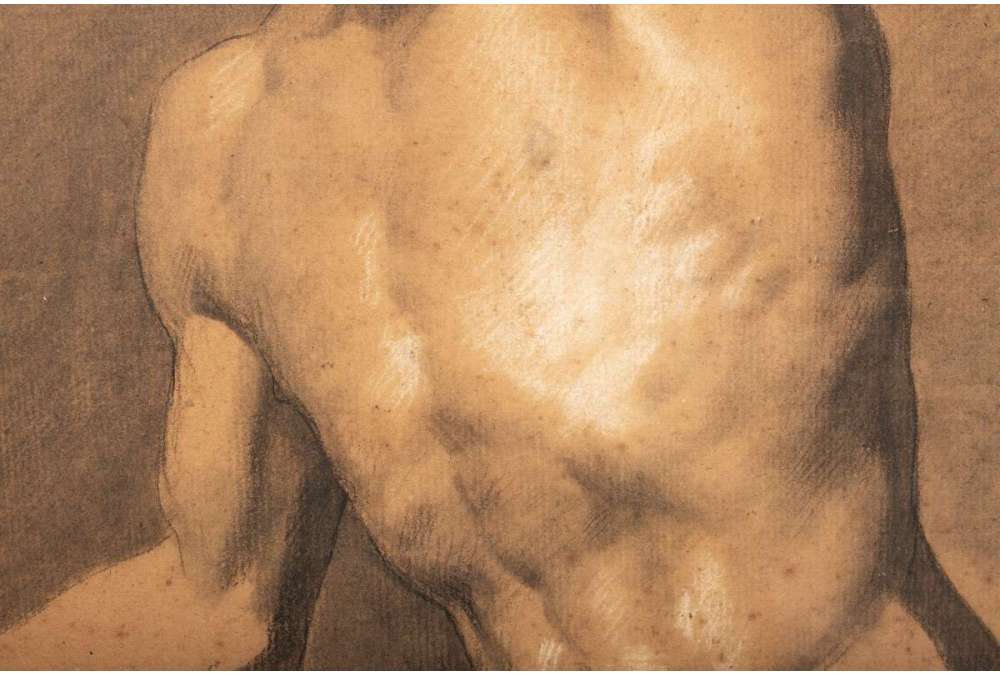 Mannelijke naakttekening - 19e-eeuwse academische kunst