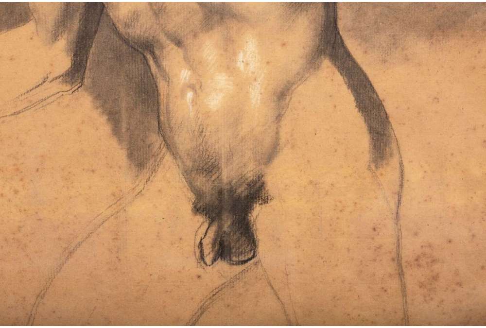 Mannelijke naakttekening - 19e-eeuwse academische kunst