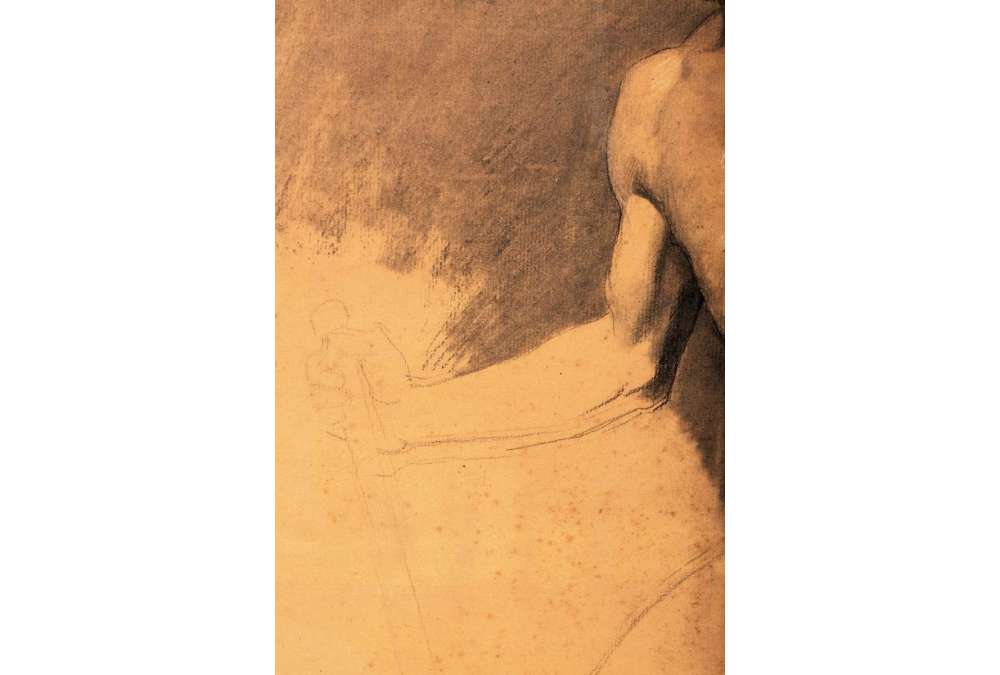 Mannelijke naakttekening - 19e-eeuwse academische kunst