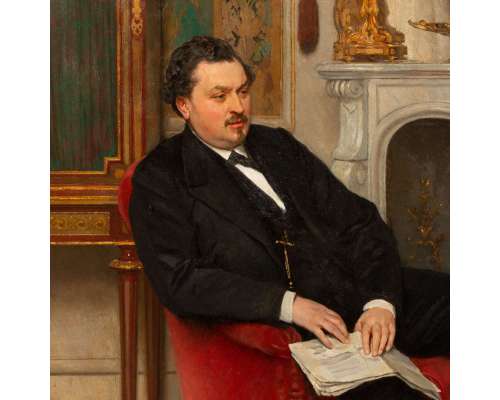 Gustave de jonghe Schilderijen | Huiselijk tafereel 2