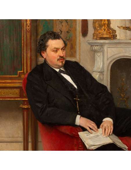 Gustave de Jonghe Peintures | scène d'intérieur domestique