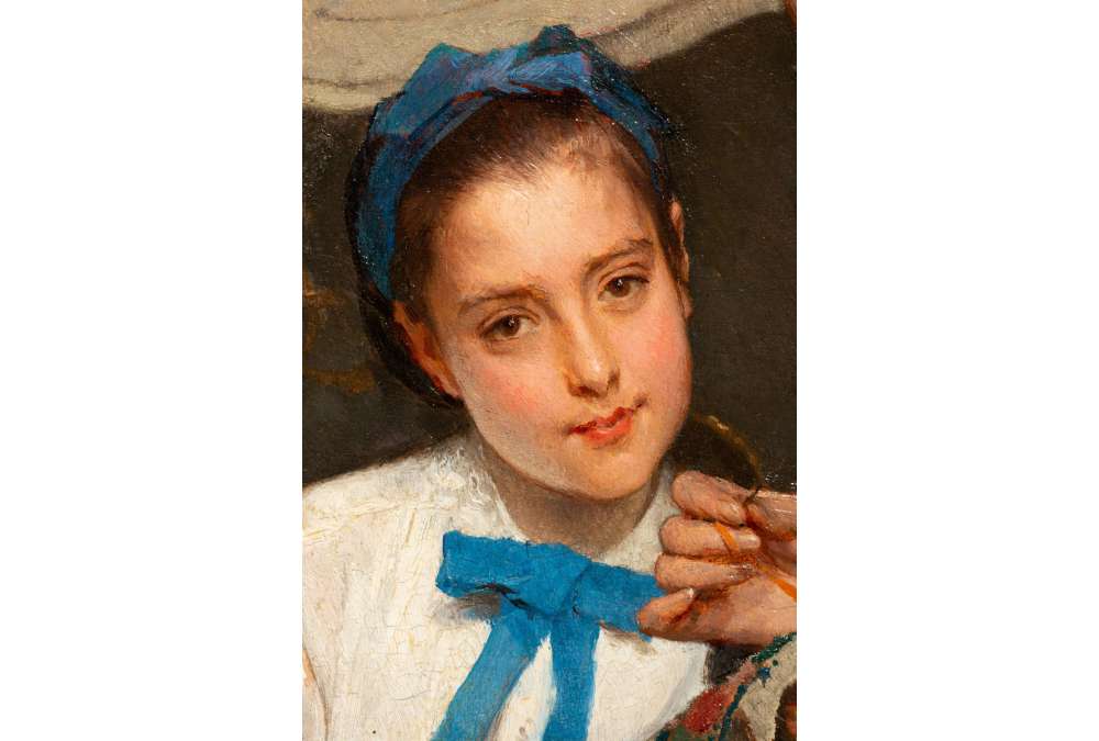 Gustave de Jonghe Peintures | scène d'intérieur domestique