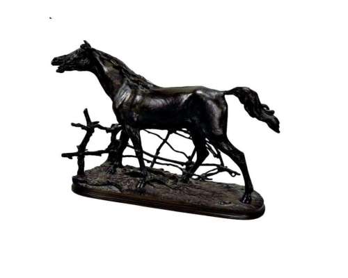 Arabian Stallion Bronze by Pierre-Jules Mène