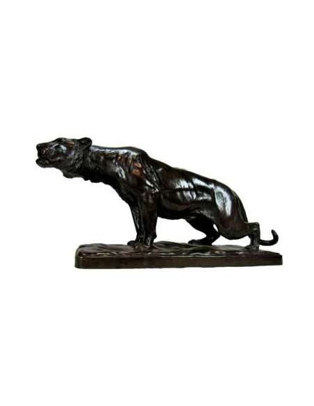 Georges Gardet Bronze Cast Panther Sculpture
