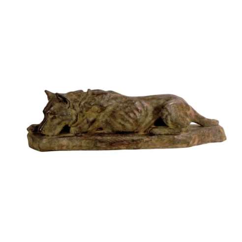 Bronze Dog sculpture German Shepherd by Georges Lucien Guyot - Chastelainandbutes