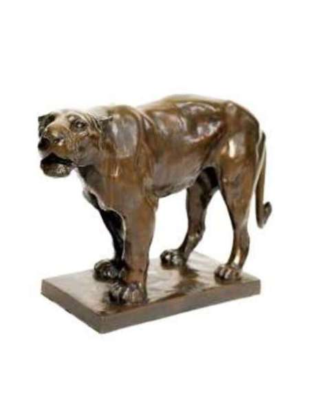 Josuë Dupon — 1864-1935+ Bronze, Lionne Rugissante