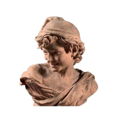 Carpeaux Jean-Baptiste (1827-1875)+ Terracotta Cast, Rieur Napolitain (1)