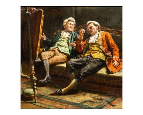 Art de collection du peintre Léon Brunin - Huile sur panneau